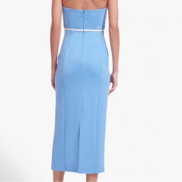 Blue mini Staud Dress Strapless - Picture 2 of 4